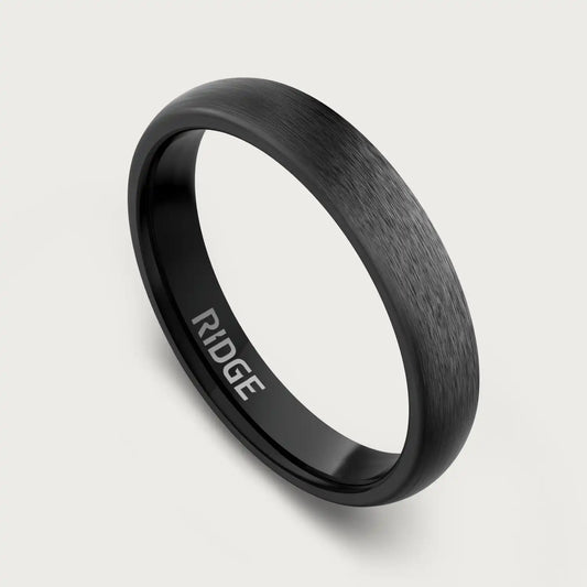 4mm Rounded Ring Set - Gunmetal