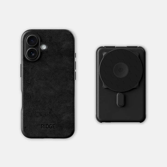 Everyday Charging Kit - iPhone 16 - Midnight Black Leather