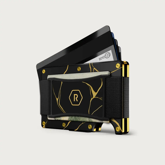 Ridge Wallet + Power Bank - Kintsugi - Black + Matte Black