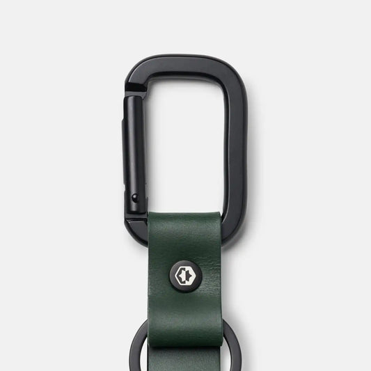 Ridge Keychain - Hunter Green Leather