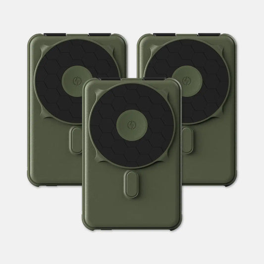 Ridge Power Bank - 10k mAh Bundle - Matte Olive - 3-Pack