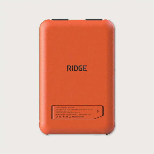 Ridge Power Bank - 10k mAh - Basecamp Orange