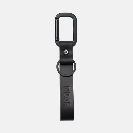 Ridge Keychain - Midnight Black Leather