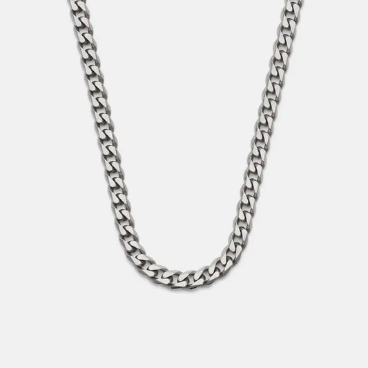 5mm Curb Chain - Titanium - 22"