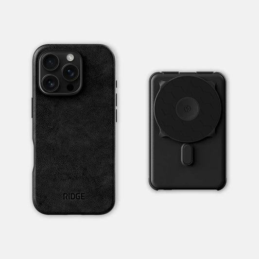 Everyday Charging Kit - iPhone 16 Pro - Midnight Black Leather